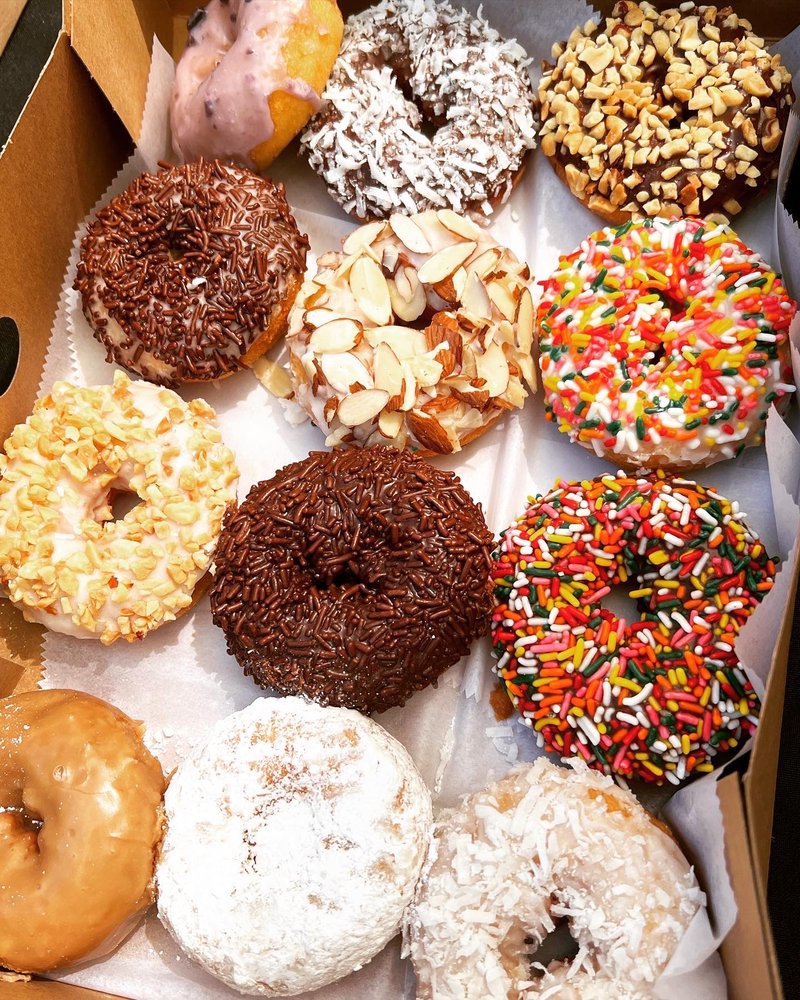 A box of classic donut varieties from Stan’s Donuts. 