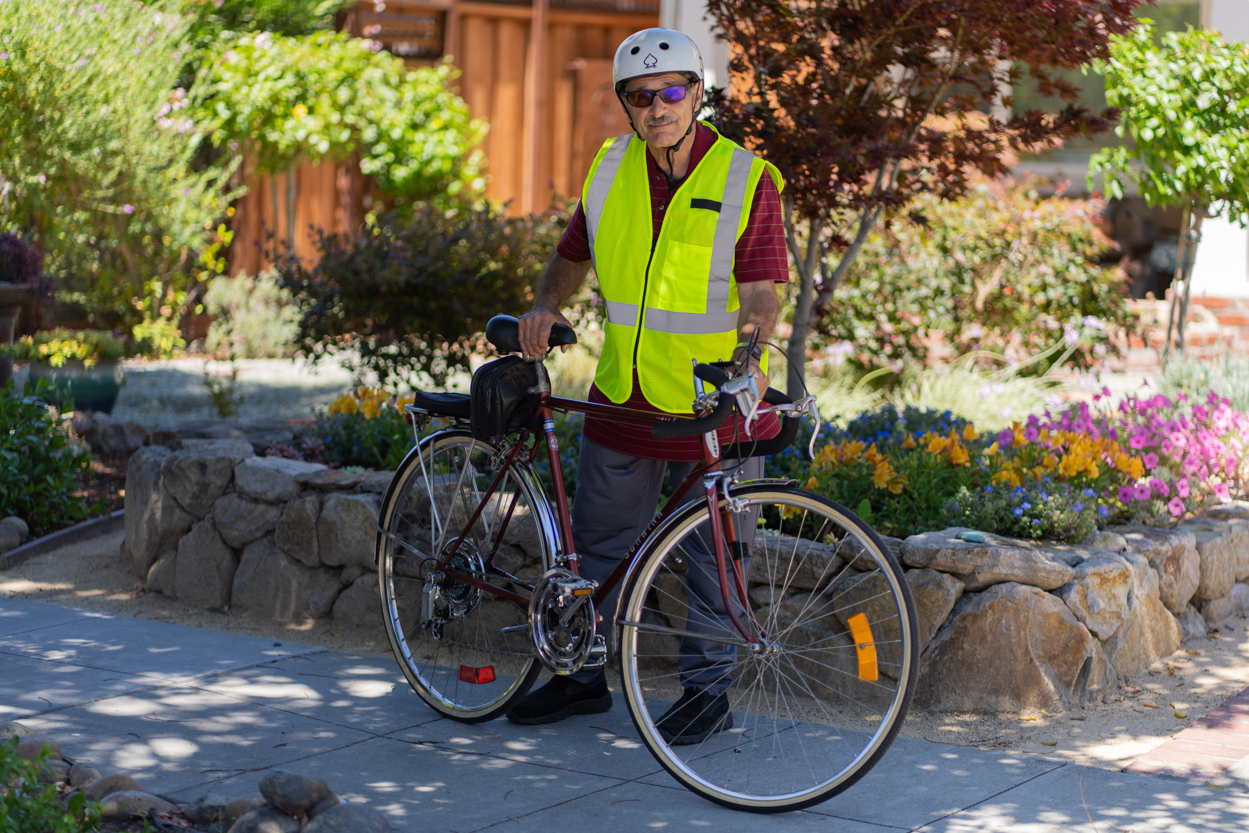 82-year-old Redwood City local set to complete 50K miles on his bike by August